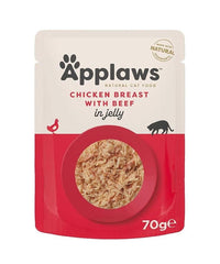 APPLAWS CAT CHICKEN WITH BEEF 70G JELLY POUCH (70G-NA)