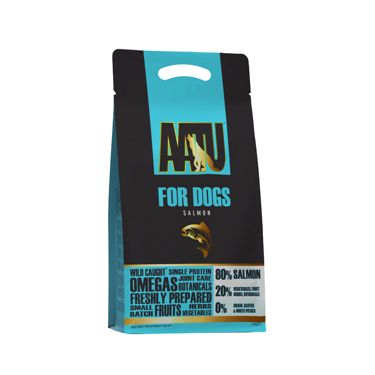 AATU Free Run Salmon Dry Dog Food - 1.5kg
