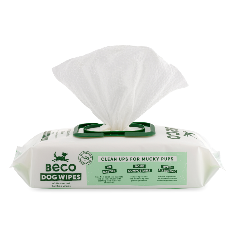 Beco Bamboo Unscented Dog Wipes -