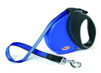 Thumbnail for Flexi Comfort Compact Retractable Dog Leash - BLUE L