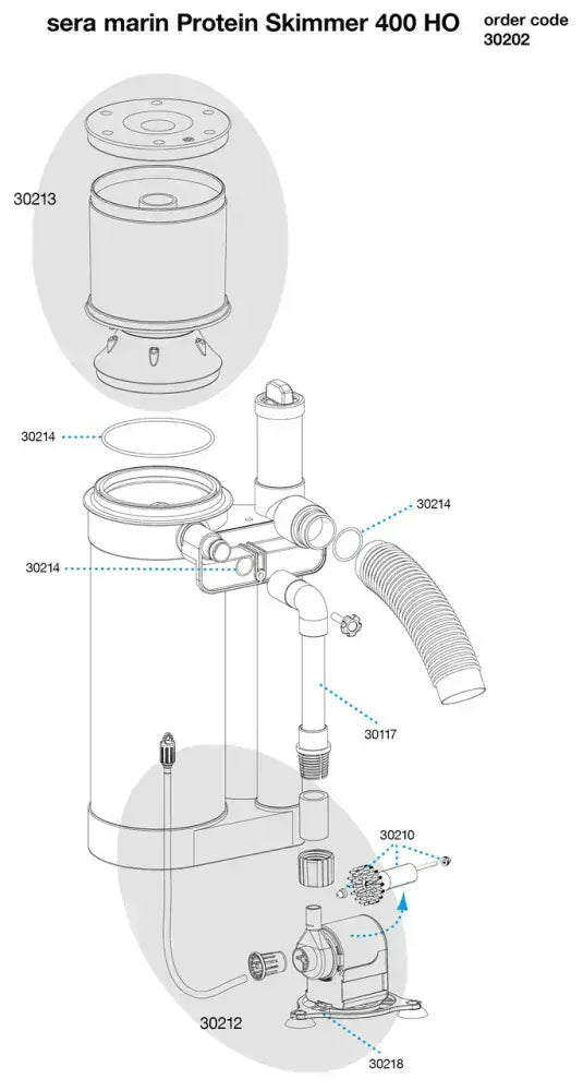 Sera Marine Protein Skimmer[Model - 400HO, Capacity - 400L]