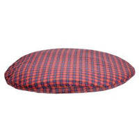 Thumbnail for Flamingo Cushion Luna Checked Dog Bed Red - 70CM