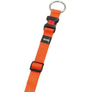 Flamingo Art Sportiv Nylon Dog Collar - ORANGE 15MM