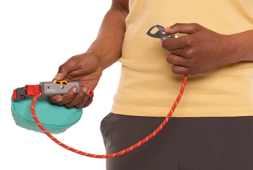 Ruffwear Hitch Hiker Dog Portable Hitch & Leash Combo - Aurora Teal