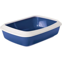 Savic Iriz Cat Litter Tray with Rim - Blue 42CM