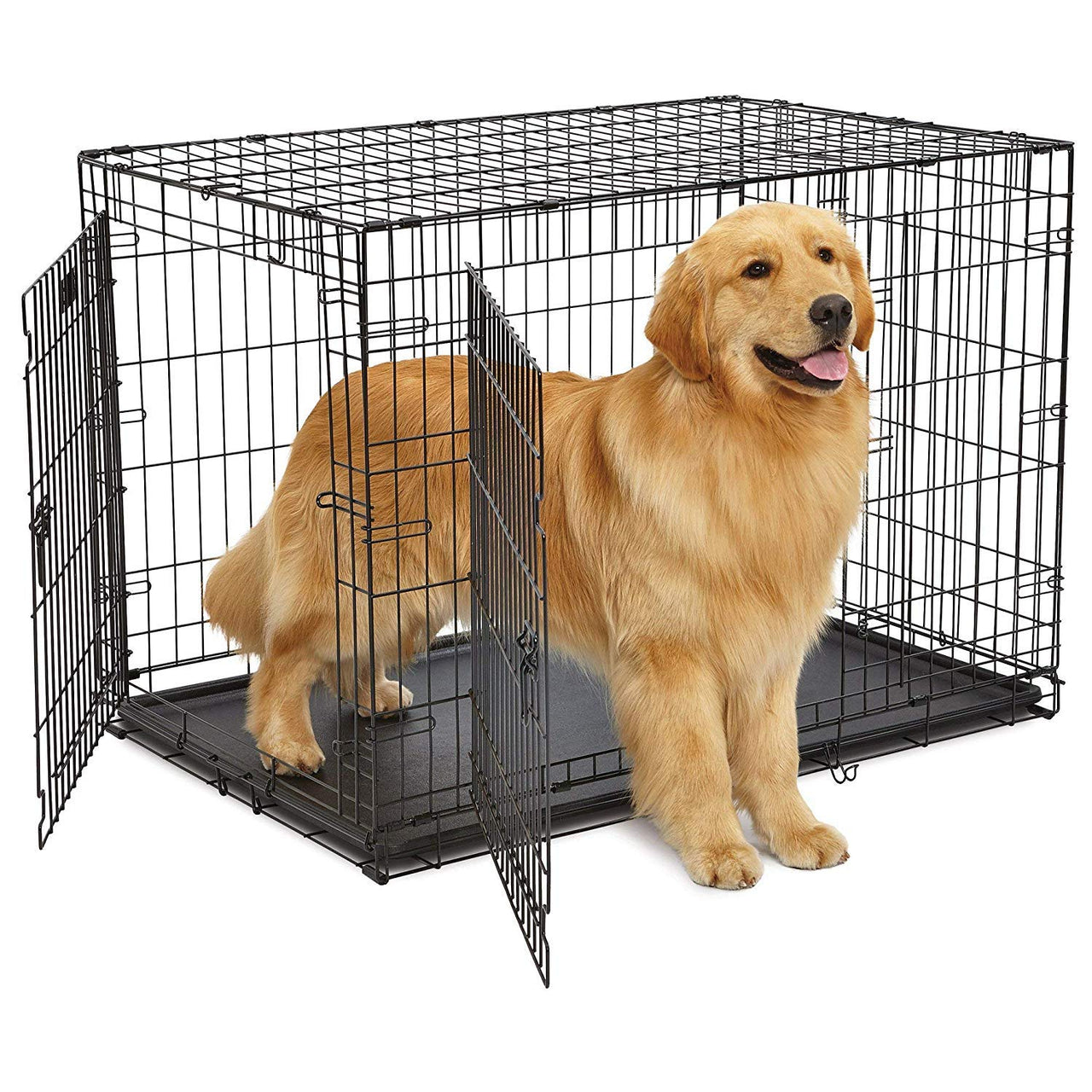 Contour Double Door Dog Crate 42″