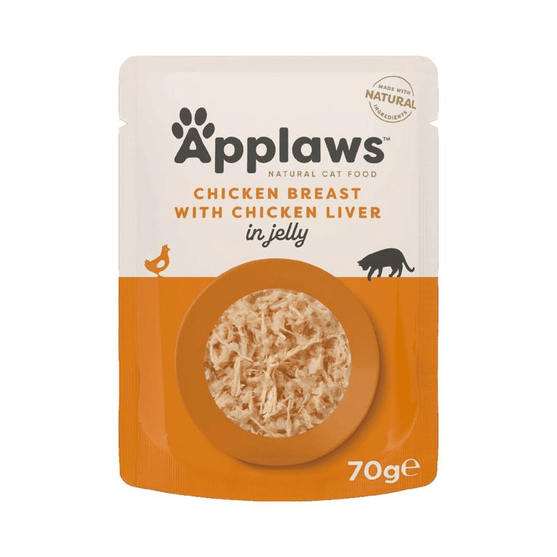 APPLAWS CAT CHICKEN WITH LIVER 70G JELLY POUCH (70G-NA)