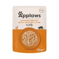 APPLAWS CAT CHICKEN WITH LIVER 70G JELLY POUCH (70G-NA)