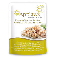 Thumbnail for Applaws Chicken with Lamb in Jelly Adult Wet Cat Food 70g Pouch - 70G