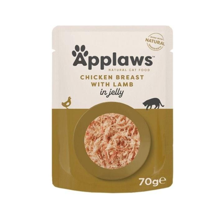 APPLAWS CAT CHICKEN WITH LAMB 70G JELLY POUCH (70G-NA)
