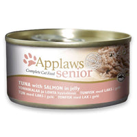 Thumbnail for Applaws Tuna with Salmon in Jelly Senior Wet Cat Food 70g Tin - 70G