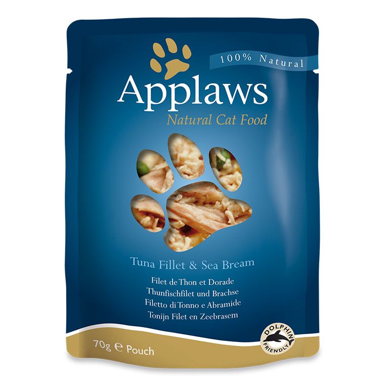 Applaws Tuna & Sea Bream Adult Wet Cat Food 70g Pouch - 70g