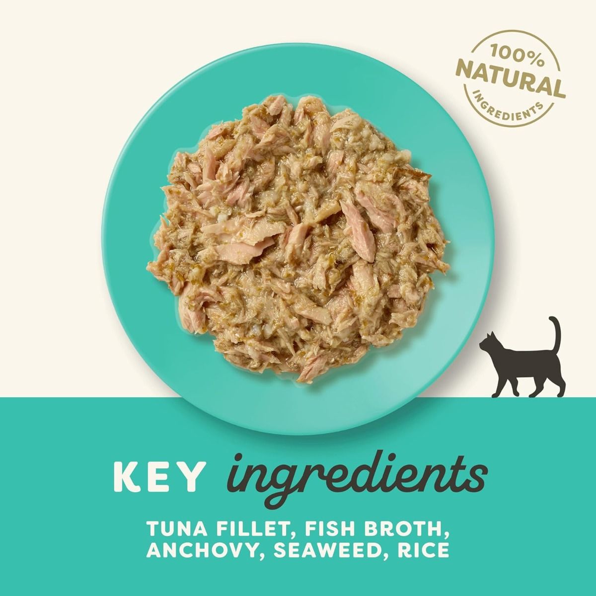 Applaws Tuna with Anchovy & Seaweed in Broth Wet Cat Food 70g Pouch - 70G