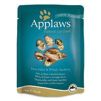 Thumbnail for Applaws Tuna with Anchovy & Seaweed in Broth Wet Cat Food 70g Pouch - 70G