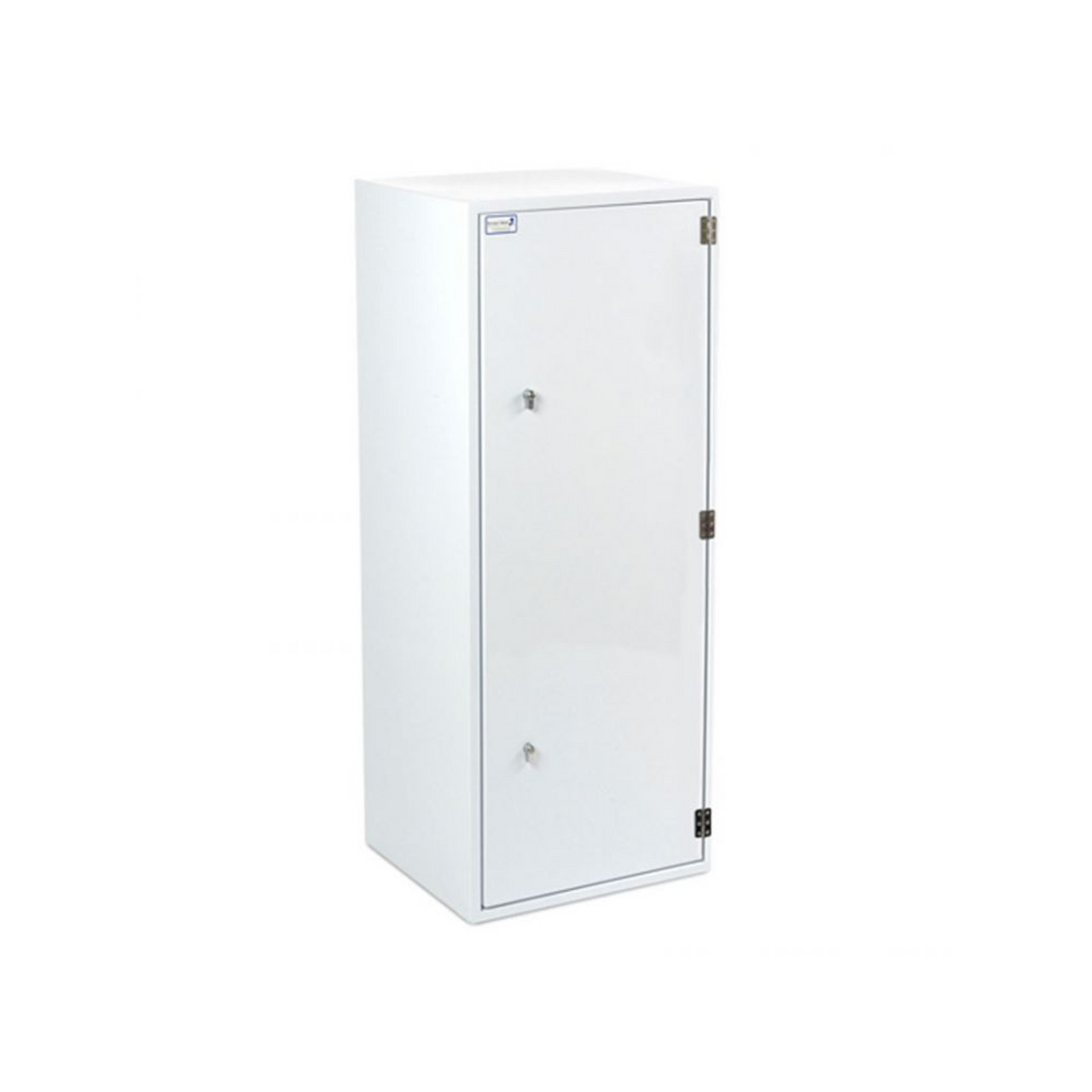 Controlled Drugs Cabinet 500Wx450Dx1250H MM Single Lock supplied with 2 Keys & ID Card, RH Door - Four Removable Shelves