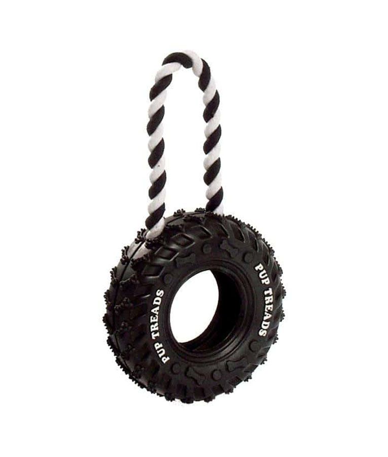 Flamingo Wheel with Handle Ruffus Tyre Dog Toy 15cm - 15CM