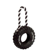 Thumbnail for Flamingo Wheel with Handle Ruffus Tyre Dog Toy 15cm - 15CM