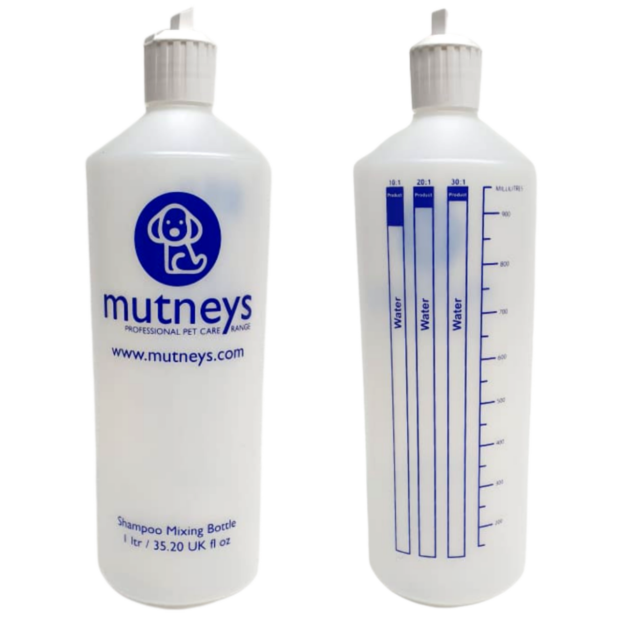 Mutney’s Mixing Bottles with Flip Spout Lid 1 L