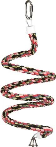 Flamingo Twister Perch Cotton Bird Twist Swing - Small