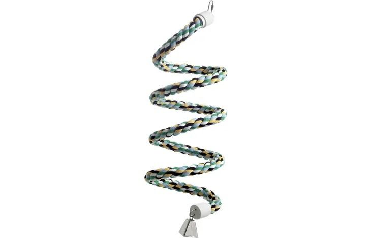 Flamingo Twister Perch Cotton Bird Twist Swing - Large