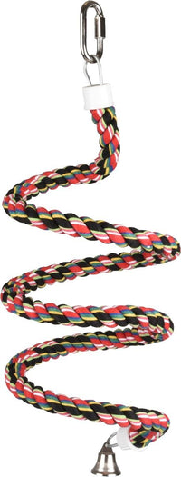 Thumbnail for Flamingo Twister Perch Cotton Bird Twist Swing - Medium