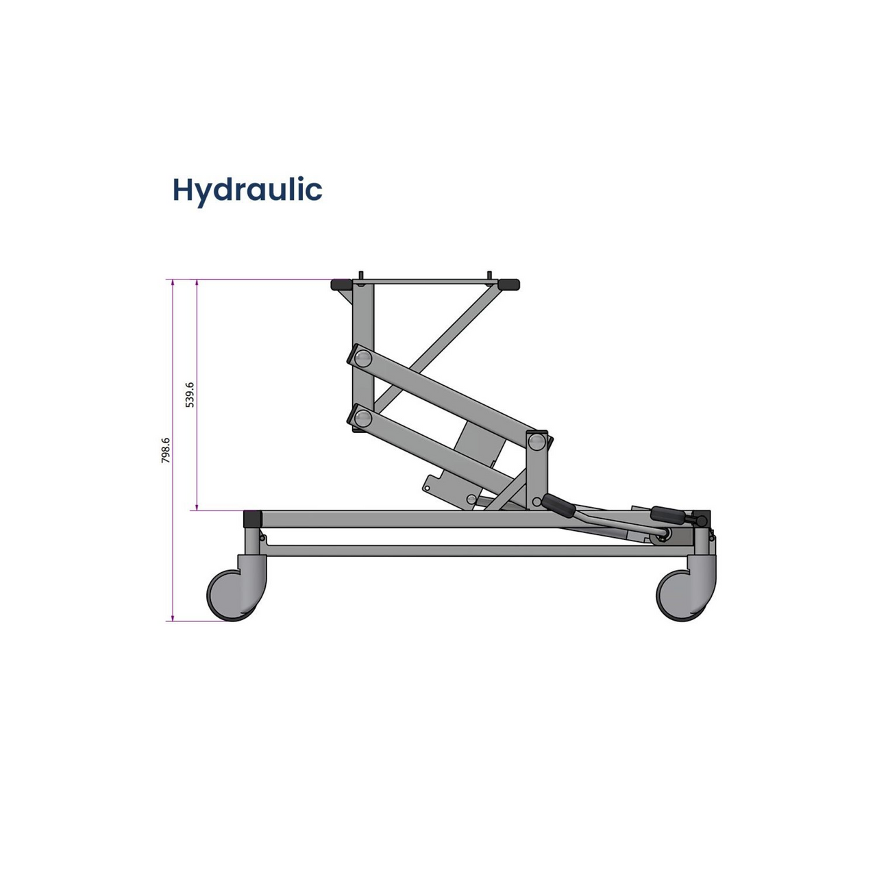 Low lift table base - Hydraulic