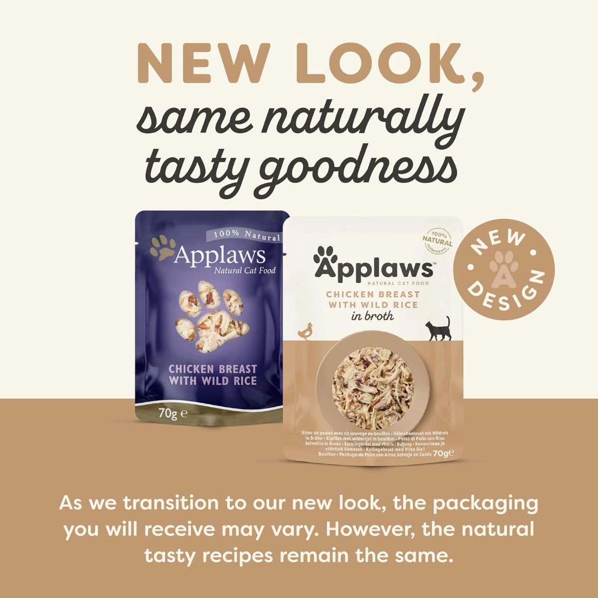 Applaws Chicken with Wild Rice in Broth Wet Cat Food 70g Pouch - 70G