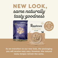 Thumbnail for Applaws Chicken with Wild Rice in Broth Wet Cat Food 70g Pouch - 70G