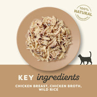 Thumbnail for Applaws Chicken with Wild Rice in Broth Wet Cat Food 70g Pouch - 70G