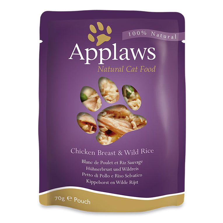 Applaws Chicken with Wild Rice in Broth Wet Cat Food 70g Pouch - 70G