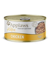 Thumbnail for Applaws Chicken Wet Kitten Food 70g Tin - 70G