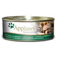 Thumbnail for Applaws Tuna Fillet with Seaweed in Broth Wet Cat Food Tin - 70g