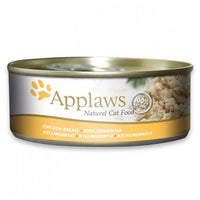 Thumbnail for Applaws Chicken Breast in Broth Wet Cat Food Tin - 156G