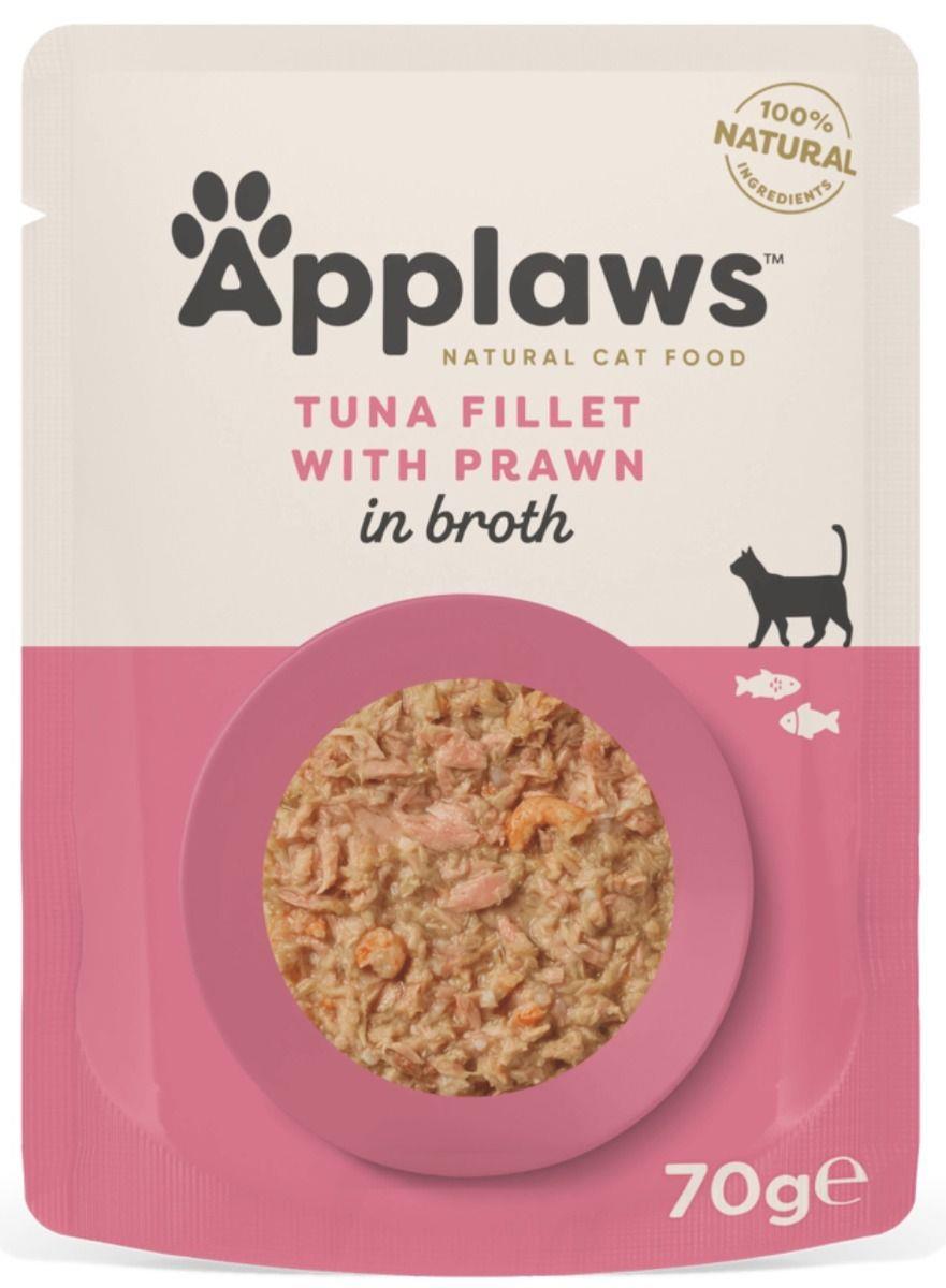 APPLAWS CAT TUNA WITH PRAWN 70G POUCH (70G-NA)