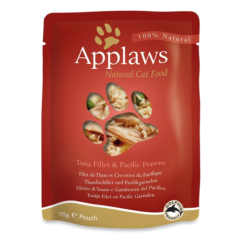 Applaws Tuna & Prawn Adult Wet Cat Food 70g Pouch - 70G