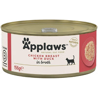 APPLAWS CAT CHICKEN WITH DUCK 156G TIN (156G-NA)