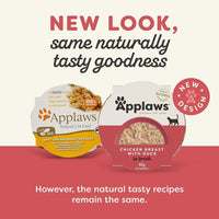 Thumbnail for Applaws Chicken Breast with Duck in Broth Wet Cat Food 60g Pot - 60G