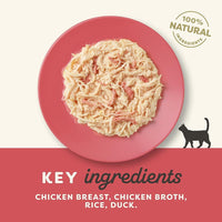 Thumbnail for Applaws Chicken Breast with Duck in Broth Wet Cat Food 60g Pot - 60G