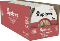 Thumbnail for Applaws Chicken Breast with Duck in Broth Wet Cat Food 60g Pot - 60G