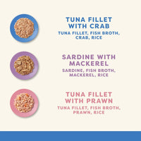 Thumbnail for Applaws Fish Selection in Broth Adult Wet Cat Food 8 x 60g Pot - 60G