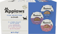 APPLAWS CAT MULTIPACK FISH SELECTION 8 X 60G POT (60G-NA)