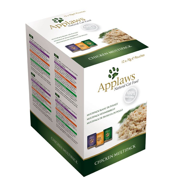 Applaws Chicken Multipack Adult Wet Cat Food 12 x 70g Pouch - 70G