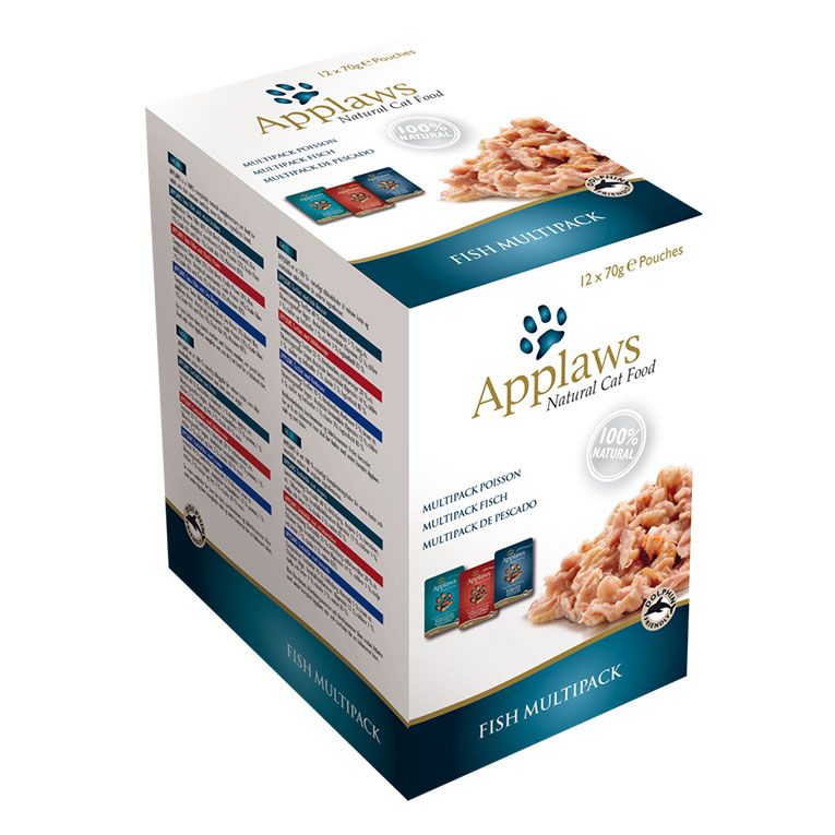 Applaws Fish Multipack Adult Wet Cat Food 12 x 70g Pouch - 70G