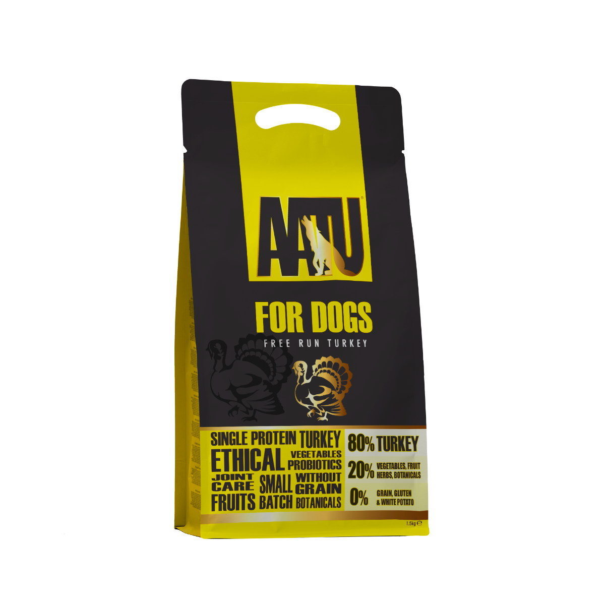 AATU Free Run Turkey Dry Dog Food - 5kg