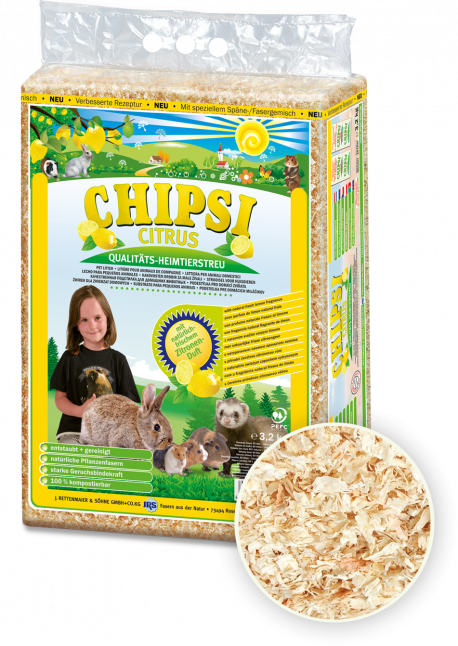 Chipsi Citrus Scent Small Animal Litter - 3.2KG