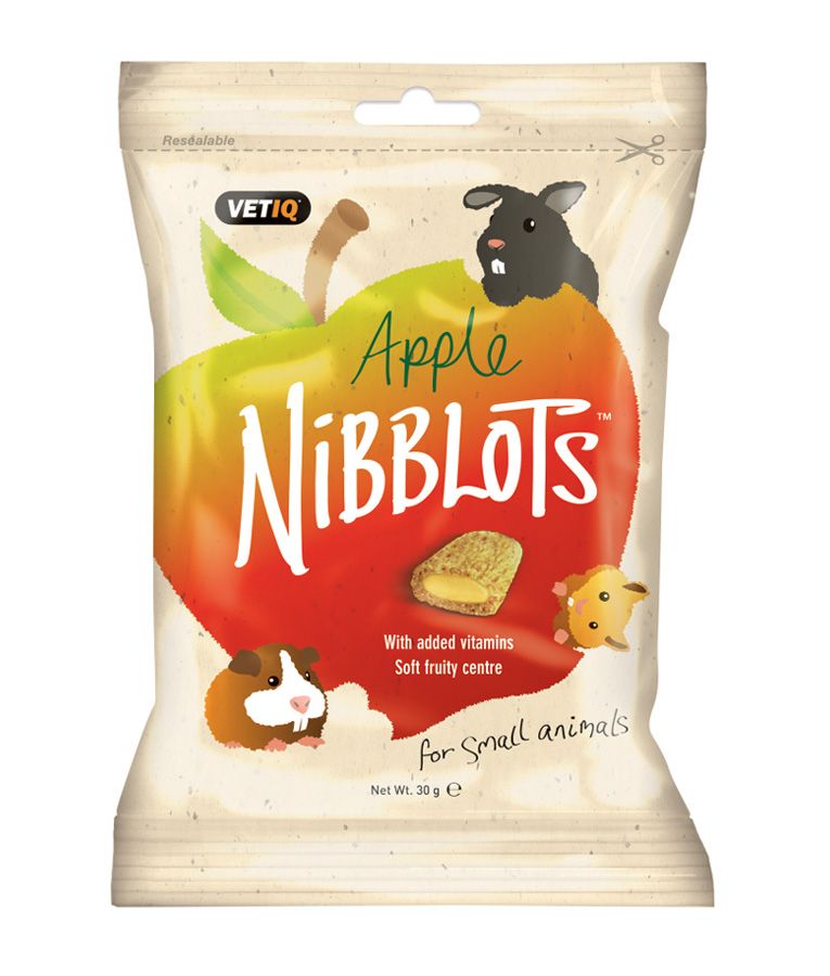 VetiQ Nibblots Apple Small Animal Treats 30g - 30g