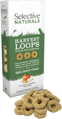 Thumbnail for Supreme Selective Naturals Harvest Loops Hamster Treat 80g - 80G