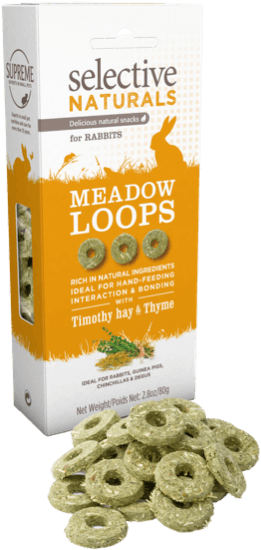 Supreme Selective Naturals Meadow Loops Rabbit Treat 80g - 80G