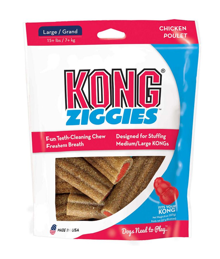 Kong Ziggies Chicken Dog Treats - 8OZ