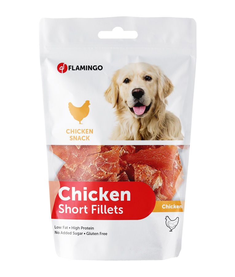 Flamingo Hapki Chicken Short Fillets Dog Treats 170g - 170G